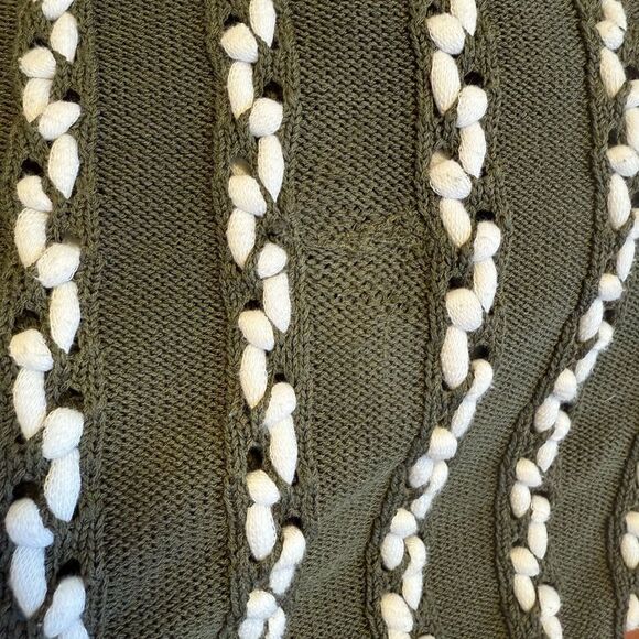 Jason Wu Collective Green Knit Weave Sweater - Picture 9 of 9